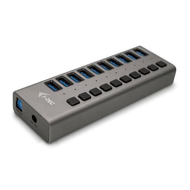 i-tec U3CHARGEHUB10, Sisätila, AC, Harmaa