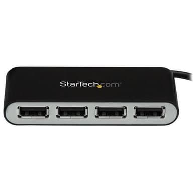 StarTech.com ST4200MINI2, USB 2.0, USB 2.0, 480 Mbit/s, Musta, Hopea, Muovi, CE, FCC, RoHS, REACH