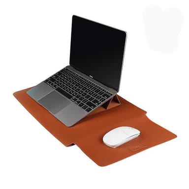 Kannettavan tietokoneen kotelo ja kannettavan tietokoneen tuki 14,1 "-15,6", Brown