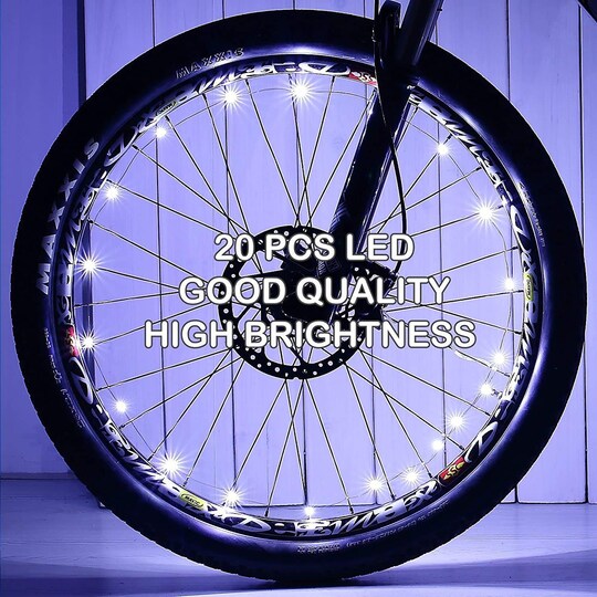 LED-valosilmukka polkupyörälle Valkoinen