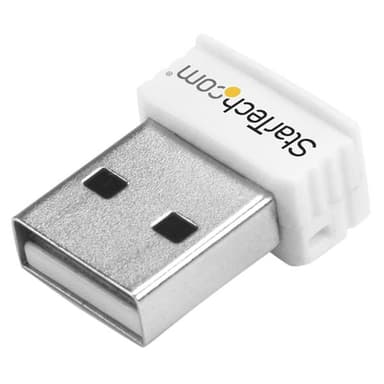 StarTech.com USB150WN1X1W, Langaton, USB, WLAN, Wi-Fi 4 (802.11n), 150 Mbit/s, Valkoinen