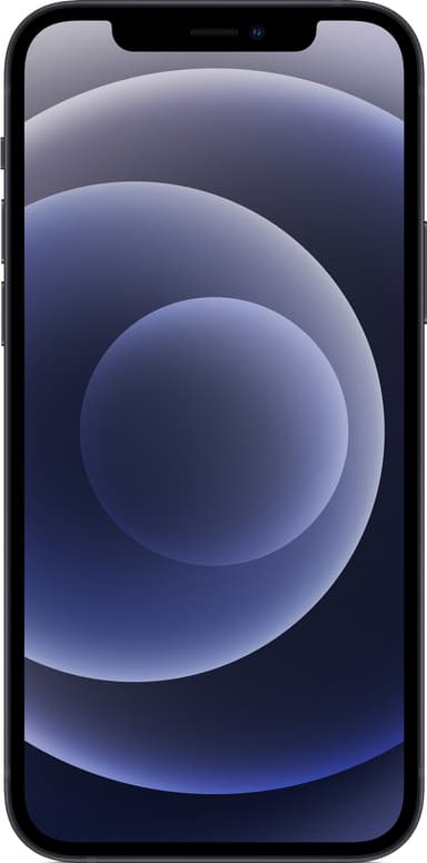 iPhone 12 - 5G älypuhelin 128 GB (musta)