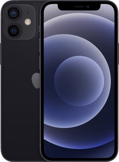 iPhone 12 Mini - 5G älypuhelin 64 GB (musta)