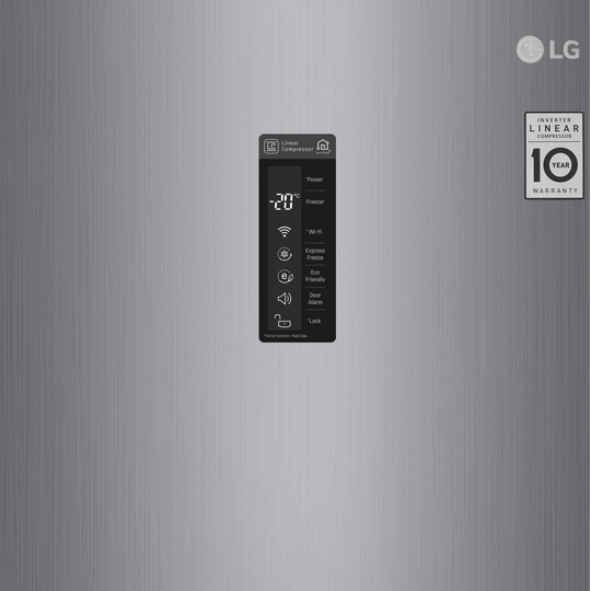 LG pakastin KF5237PZJZ (kiiltävä teräs)