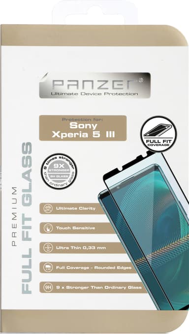 Panzer Full-Fit Sony Xperia 5 III näytönsuoja (musta)