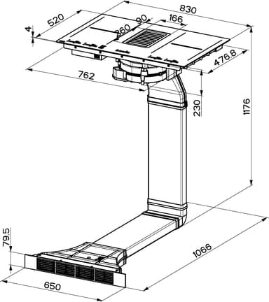 Franke liesituuletin  FMA 839HI