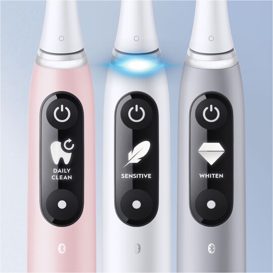 Oral-B iO6 Sensitive sähköhammasharja tuplapakkaus 378198 (val./pink.)