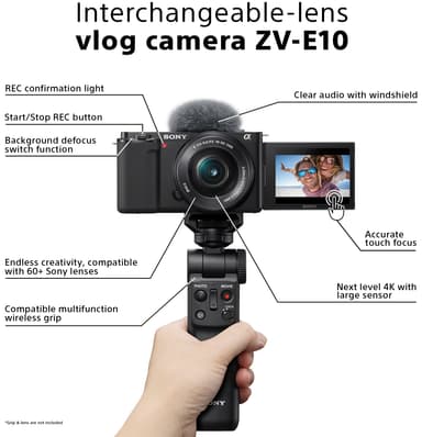 Sony digitaalinen vlog kamera ZV-E10L