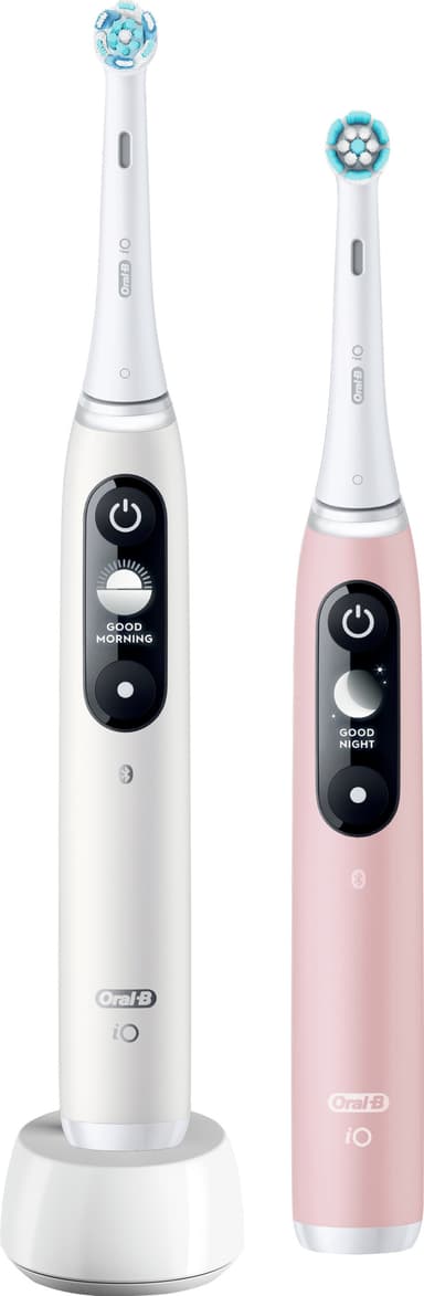 Oral-B iO6 Sensitive sähköhammasharja tuplapakkaus 378198 (val./pink.)