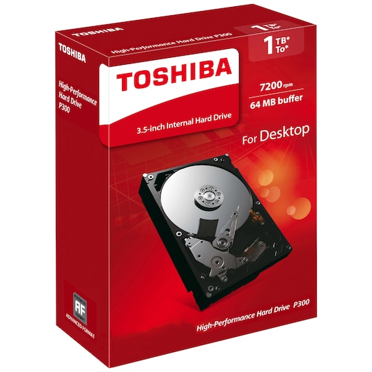 Toshiba P300 3,5" sisäinen kovalevy (1 TB)