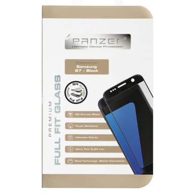 Panzer Curved Samsung Galaxy S7 (musta)