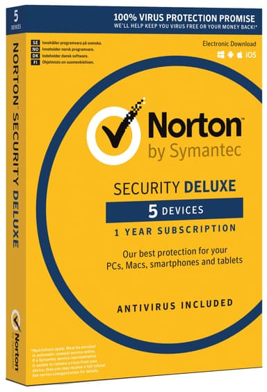 Norton Security Deluxe (5 laitetta)
