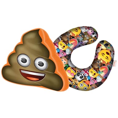 Emoji kaksiosainen matkatyynypakkaus - pökäle