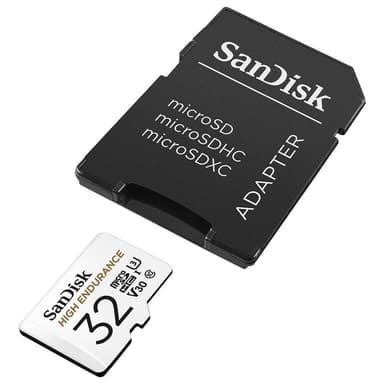 SanDisk MicroSDHC Endurance muistikortti SD adapterilla 32 GB