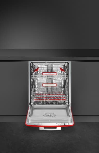 Smeg 50's Style astianpesukone STFABRD3 (punainen)