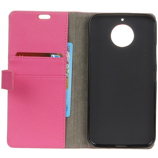 Lompakkokotelo 2-kortti Motorola Moto G5s Plus (XT1805)  - pinkki