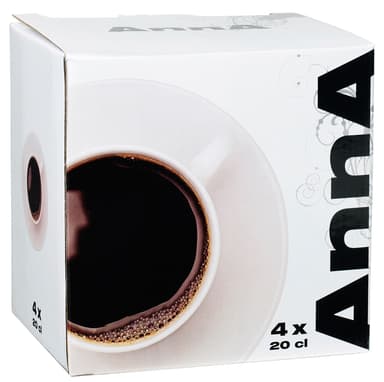 Anna kahvikuppi ja lautanen 4 kpl