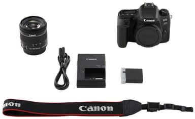 Canon EOS 77D järjestelmäkamera + 18-55mm IS STM obj.