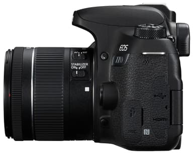 Canon EOS 77D järjestelmäkamera + 18-55mm IS STM obj.
