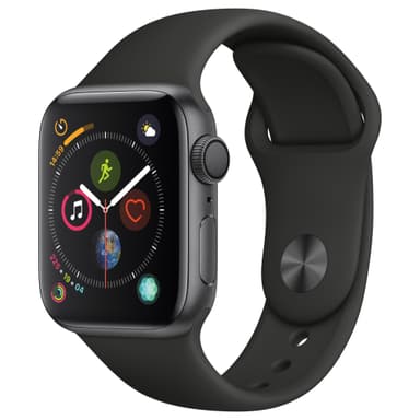 Apple Watch Series 4 40mm (harmaa/musta urheiluranneke)