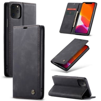 CaseMe Smart Magnet FlipCase Apple iPhone 11 Pro Max (6.5 ")  - musta