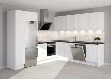 Fasett Offwhite Etulevy keittiöön 40x18