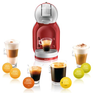 Dolce Gusto MiniMe kapselikeitin (punavalkoinen)