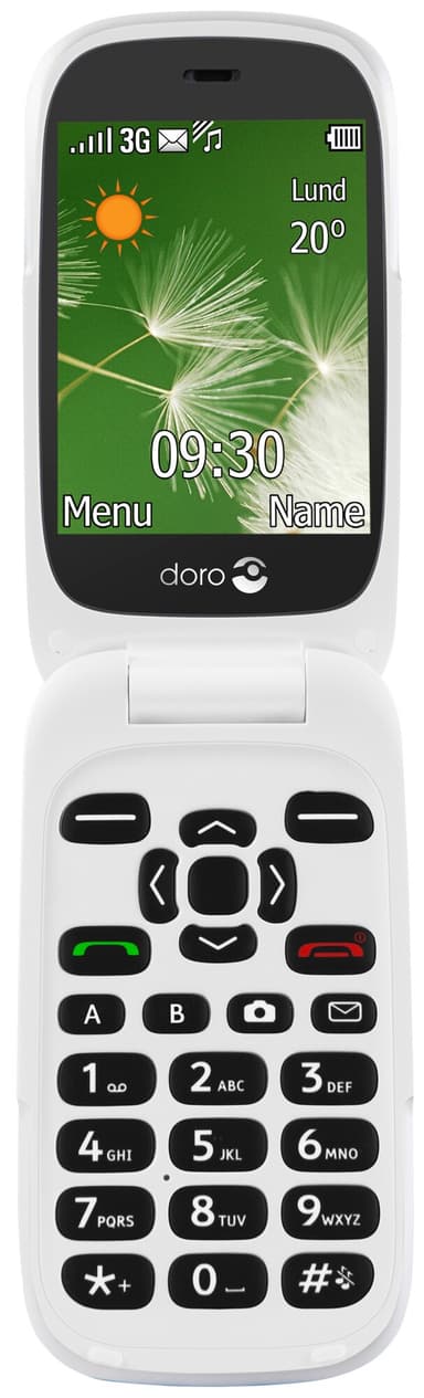 Doro 6521 matkapuhelin (punainen/valkoinen)