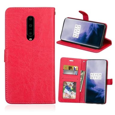Lompakkokotelo 3-kortti OnePlus 7 Pro  - punainen