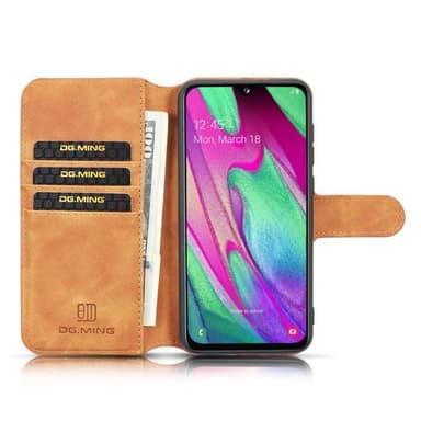 DG-Ming Lompakkokotelo 3-kortti Samsung Galaxy A40 (SM-A405F) - ruske