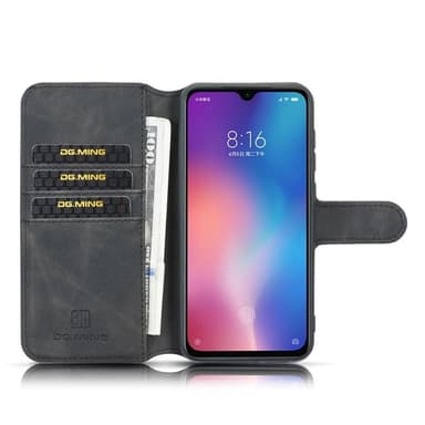 DG-Ming Lompakkokotelo 3-kortti Xiaomi Mi 9 (6.39 ")  - musta