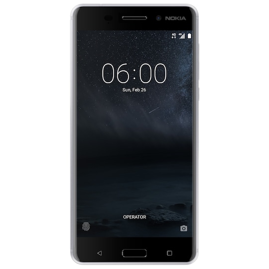 Nokia 6 älypuhelin (hopea)
