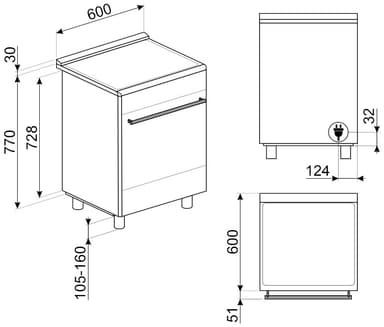 Smeg Classic induktioliesi SCB61PIN9