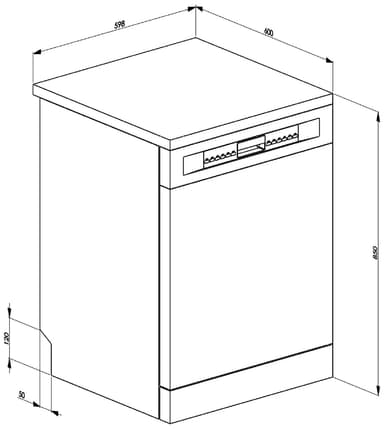 Smeg astianpesukone LVS344PM (ruostumaton teräs)