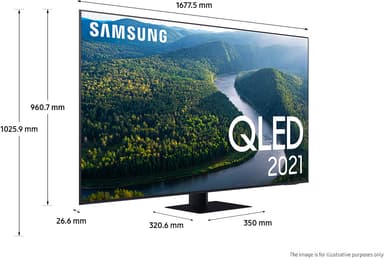 Samsung 75" Q77A 4K QLED älytelevisio (2021)
