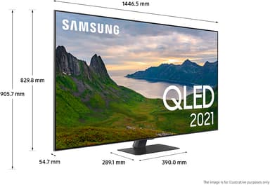 Samsung 65" Q80A 4K QLED älytelevisio (2021)