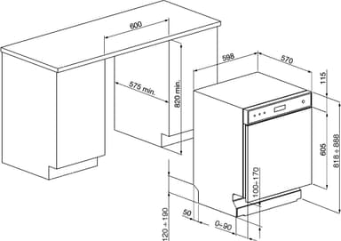 Smeg astianpesukone LSP324BQX