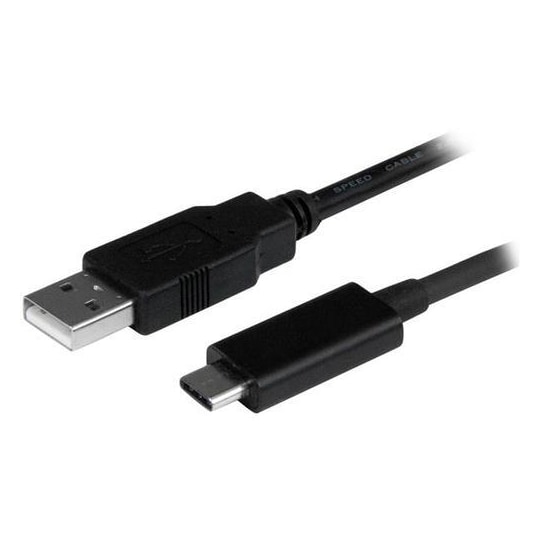 StarTech.com USB2AC1M, 1 m, USB A, USB C, USB 2.0, Uros/uros, Musta