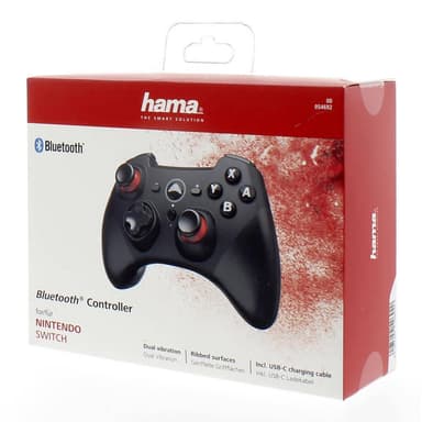 HAMA Ohjain Gamepad BT Nintendo Switch Musta