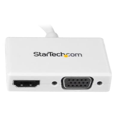 StarTech.com MDP2HDVGAW, 0,15 m, 1920 x 1200 pikseliä, 1080p, Valkoinen, Passiivinen videomuunnin, CE, FCC, REACH