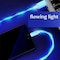 USB-C - USB-latauskaapeli, LED sininen 1 metri