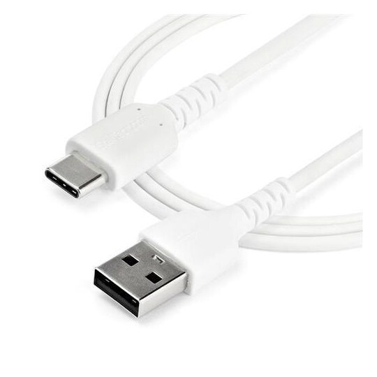 StarTech.com RUSB2AC2MW, 2 m, USB A, USB C, USB 2.0, 480 Mbit/s, Valkoinen