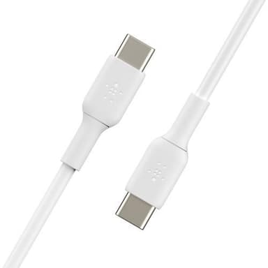 Belkin CAB003BT1MWH, 1 m, USB C, USB C, Valkoinen