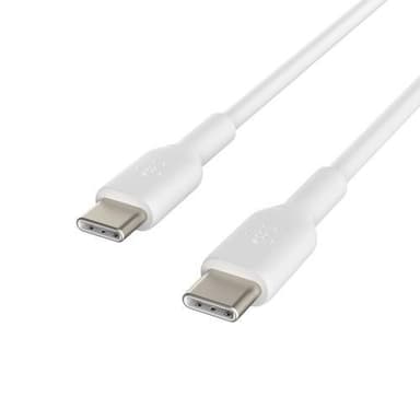 Belkin CAB003BT1MWH, 1 m, USB C, USB C, Valkoinen