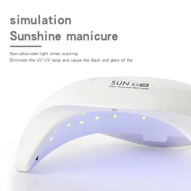 UV / LED-kynsilamppu liiketunnistimella (365 nm + 405 nm)