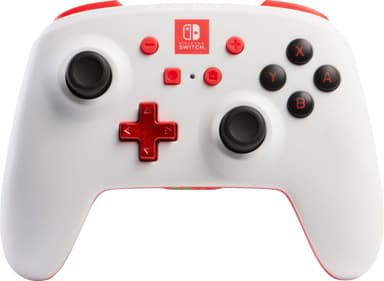 PowerA Nintendo Switch Pro langaton ohjain (valkoinen)