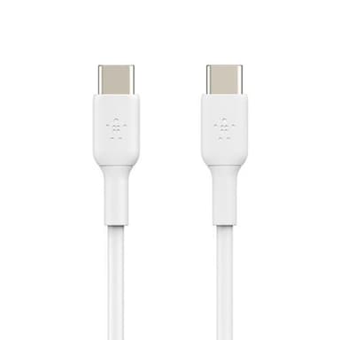 Belkin CAB003BT1MWH, 1 m, USB C, USB C, Valkoinen