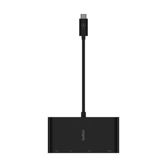 Belkin AVC005BTBK, USB 3.2 Gen 1 (3.1 Gen 1) Type-C, HDMI, RJ-45, USB 3.2 Gen 1 (3.1 Gen 1) Type-A, VGA, 3840 x 2160 pikseliä, Musta, 304 mm, 194 mm