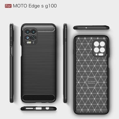 Hiilikuiturakenteinen TPU-kansi Motorola Moto G100: lle ja Moto Edge S: lle