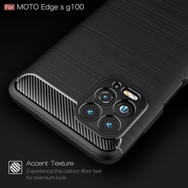 Hiilikuiturakenteinen TPU-kansi Motorola Moto G100: lle ja Moto Edge S: lle